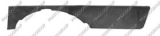 MOLDURA SUPERIOR IZQUIERDA PARAGOLPES DELANTERO-NEGRA