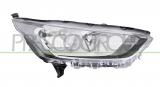 OPTICA DERECHA H7+H15-CON REGULACION ELECTRICA-CON MOTOR-CROMADA-MONTAJE VALEO