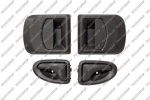 JUEGO DE MANECILLAS INTEROIR+EXTERIOR NEGRO