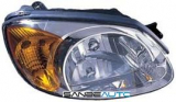 HYUNDAI ACCENT 02>-*OPTICA DELANTERA DCH. H4 ELÉCTRICA CON PILOTO AMBAR
