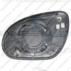 CRISTAL + SOPORTE DCH CONVEXO CALEFACTADO CROMADO  I30 07>