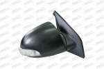 ESPEJO DERECHO ELECTRICO-NEGRO-CON PILOTO-CONVEXO/CROMADO