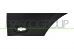 MOLDURA ALETA TRASERA DERECHA PARTE TRASERA NEGRA GRANULADA CON CLIPS CON AGUJERO LUZ DE GALIBO MOD. PASO CORTO