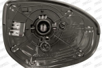 CRISTAL + SOPORTE IZQ CONVEXO CALEFACTADO CROMADO 
