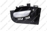 MANECILLA INTERIOR DELANTERA/TRASERA DERECHA-CON PALANCA PLATA-ESCUDO NEGRO