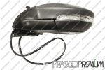ESPEJO IZDO ELECTRICO TERMICO IMPRIMADO CON PILOTO CON MEMORIA CON LUZ CORTESIA ABATIBLE ELECTRICAMENTE ASFERICO/CROMADO