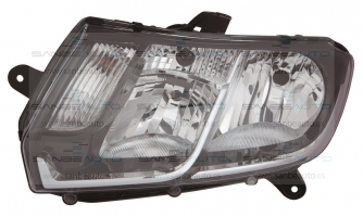 DACIA SANDERO/LOGAN 13-*FARO IZQ  CON REGULACION ELECTRICA INTERIOR NEGRO H7/H1
