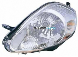 FIAT GRANDE PUNTO 08-*FARO IZQ CON REGULACION ELECTRICA INTERIOR CROMADO (8 PINS)