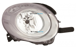 FIAT 500L 12-*FARO DCH CON REGULACION ELECTRICA H7