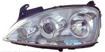OPEL CORSA 03-*FARO IZQ CON REGULACION ELECTRICA (CON LUPA)