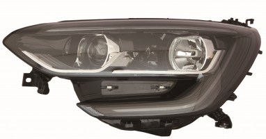 RENAULT MEGANE 16-*FARO IZQ CON REGULACION ELECTRICA INTERIOR NEGRO(H7/H7/LED)