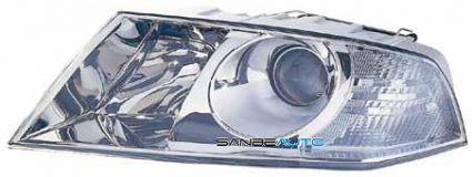 SKODA OCTAVIA 04-*FARO IZQ ELECTR. D2S/H1(INTERIOR CROMADO)