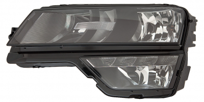 SKODA KAROQ 2017.07-*FARO IZQ CON REGULACION ELECTRICA CON MOTOR CON FARO ANTINIEBLA (H7/H1/PY24W/W5W/H8/LED)