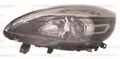 RENAULT SCENIC 12-*FARO IZQ CON REGULACION ELECTRICA- INTERIOR NEGRO H7/H7