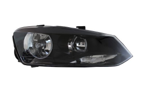 VW POLO 09-*FARO DCH CON REGULACION ELECTRICA CON MOTOR INTERIOR NEGRO (H7/H7/PY21W/W5W)TRENDLINE