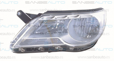 VW TIGUAN 08-*FARO IZQ CON REGULACION ELECTRICA (CON MOTOR) (H7/H7)