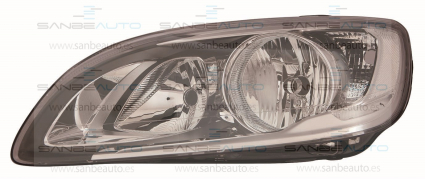 VOLVO S60/V60 13-*FARO IZQ CON REGULACION ELECTRICA CON MOTOR H7/H9 INTERIOR NEGRO