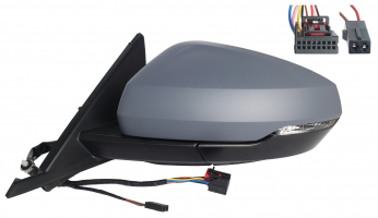  AUDI A1 2018.07- *  RETROVISOR IZQ ELECTRICO PARA PINTAR ABATIBLE ELECTRICAMENTE ASFERICO TERMICO CON PILOTO CON SENSOR ANGULO MUERTO 8 + 2PIN