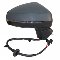AUDI A3 SEDAN 2013.06-*RETROVISOR DCH ELECTRICO PARA PINTAR CONVEXO CALEFACTADO CON PILOTO 8PIN