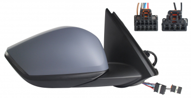 CITROEN C4 2020.10-*RETROVISOR DCH CON REGULACION ELECTRICA TERMICO CON PILOTO CONVEXO PARA PINTAR CON SENSOR DE TEMPERATURA 6+2PIN