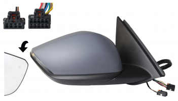 CITROEN C4 2020.10-*RETROVISOR DCH CON REGULACION ELECTRICA TER ABATIBLE ELECTRICAMENTE CON PILOTO CON LUZ DE CORTESIA CONVEXO PARA PINTAR CON SENSOR ANGULO MUERTO 10+2PIN