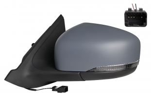 DACIA SPRING 2021.03-*RETROVISOR IZQ MANUAL PARA PINTAR CONVEXO CALEFACTADO CON PILOTO 2PIN