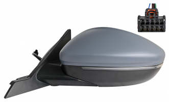 FIAT 600 2023.07-*RETROVISOR IZQ ELECTRICO PARA PINTAR CON PILOTO CONVEXO 5PIN