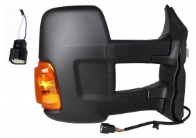 FORD TRANSIT 14-*RETROVISOR DCH MANUAL CONVEXO CON PILOTO AMARILLO BRAZO LARGO(CHASIS LARGO) 16W 2PIN