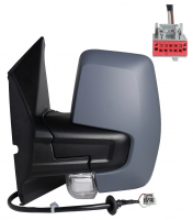 FORD TRANSIT CUSTOM 2018.01-*RETROVISOR IZQ ELECTRICO CONVEXO TERMICO ABATIBLE ELECTRICAMENTE CON PILOTO 8PIN