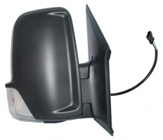 MERCEDES SPRINTER/LT/CRAFTER 09-*RETROVISOR DCH ELECTRICO CON PILOTO CONVEXO(BRAZO CORTO)6PIN