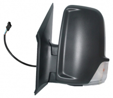 MERCEDES SPRINTER/LT/CRAFTER 09-*RETROVISOR IZQ ELECTRICO CON PILOTO CONVEXO(BRAZO CORTO)6PIN