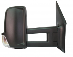 MERCEDES SPRINTER/LT/CRAFTER 09-*RETROVISOR DCH MANUAL CON PILOTO CONVEXO(BRAZO LARGO)2PIN