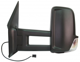 MERCEDES SPRINT/LT/CRAF 09-*RETROVISOR IZQ ELECTRICO (2X TERM).CON PILOTO CONVEXO(BRAZO LARGO)6PIN