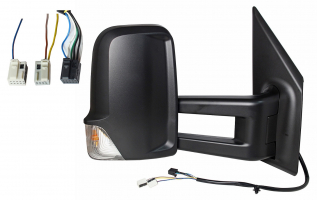 MERCEDES SPRINTER 2018.02-*RETROVISOR DCH ELECTRICO NEGRO CALEFACTADO CON PILOTO 9+3PIN BRAZO MEDIO