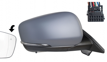 MERCEDES CITAN/KANG/TOWN 21-*RETROVISOR DCH CON REGULACION ELECTRICA TERMICO ABATIBLE ELECTRICAMENTE CON PILOTO CON SENSOR DE TEMPERATURA ASFERICO PARA PINTAR CON SENSOR ANGULO MUERTO 12PIN(PASSAG)