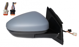 OPEL GRANDLAND X 2017.06-*RETROVISOR DCH ELECTRICO PARA PINTAR ABATIBLE ELECTRICAMENTE CONVEXO CALEFACTADO CON LUZ DE CORTESIA CON SENSOR 9 + 2PIN