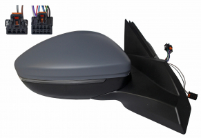 PEUGEOT 2008 2019.08- *  RETROVISOR DCH ELEC PARA PINTAR ABATIBLE ELECTRICAMENTE TERMICO CON PILOTO  CON LUZ DE CORTESIA CON SENSOR ANGULO MUERTO 10 + 4PIN