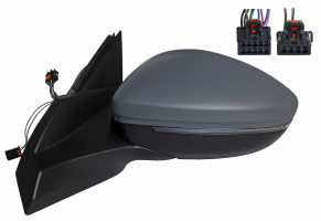  PEUGEOT 2008 2019.08- *  RETROVISOR IZQ ELEC PARA PINTAR ABATIBLE ELECTRICAMENTE TERMICO CON PILOTO  CON LUZ DE CORTESIA CON SENSOR ANGULO MUERTO 10 + 2PIN