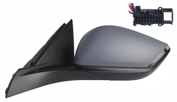 PEUGEOT 308/ASTRA 2021.07-*RETROVISOR IZQ CON REGULACION ELECTRICA TERMICO CON PILOTO CONVEXO PARA PINTAR 6PIN