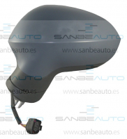 SEAT LEON 09-*RETROVISOR IZQ ELECTRICO CALEFACTADO PARA PINTAR CONVEXO 5PIN