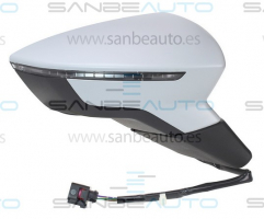 SEAT LEON 12-*RETROVISOR DCH ELECTRICO CALEFACTADO ABATIBLE ELECTRICAMENTE PARA PINTAR CONVEXO CON PILOTO 8PIN