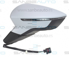 SEAT LEON 12-*RETROVISOR IZQ ELECTRICO CALEFACTADO ABATIBLE ELECTRICAMENTE PARA PINTAR CONVEXO CON PILOTO 8PIN