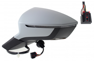 SEAT ATECA 16-*RETROVISOR IZQ ELECTRICO CALEFACTADO PARA PINTAR ABATIBLE ELECTRICAMENTE CON PILOTO CON LUZ DE CORTESIA CONVEXO 9PIN