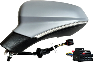 SEAT LEON 2019.11-*  RETROVISOR IZQ ELECTRICO CONVEXO TERMICO CON PILOTO - LUZ DE CORTESIA - ABATIBLE ELECTRICAMENTE - CON MEMORIAS 13PIN