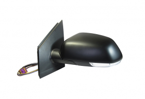 VW POLO 05-*RETROVISOR IZQ ELECTRICO CALEFACTADO ASFERICO NEGRO CON PILOTO