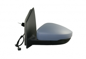 VW POLO 09-*RETROVISOR IZQ ELECTRICO TERMICO CON PILOTO  PARA PINTAR ASFERICO CONECTOR RECTANGULAR