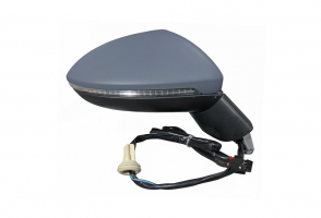 VW GOLF VII SW 14-*RETROVISOR DCH ELECTRICO CALEFACTADO ABATIBLE ELECTRICAMENTE MEM CON PILOTO LUZ DE CORTESIA  PARA PINTAR CONVEXO 15PIN
