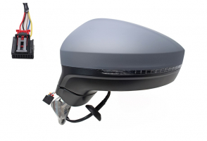 VW TIGUAN 16-*RETROVISOR IZQ ELETRICO TERMICO PARA PINTAR CON PILOTO ASFERICO 6PINS