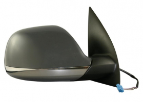 VW AMAROK 10-*RETROVISOR DCH ELECTRICO CALEFACTADO PARA PINTAR CONVEXO CON ANTENA BASE CROMADA