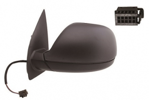 VW AMAROK 2013-*RETROVISOR IZQ ELECTRICO ASFERICO TERMICO NEGRO 5PIN